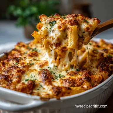 Cheesy Baked Ziti with Ricotta in 45 Minutes Recipe Card