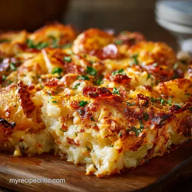 Proper Cheesy Pizza Potato Casserole The Great Spud Bake Recipe Card