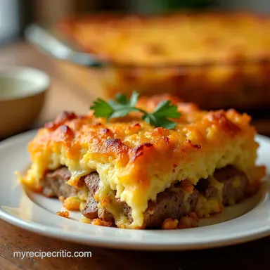 Easy Sausage Hash Brown Breakfast Casserole Recipe Recipe Card