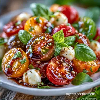 Cherry Tomato Caprese Salad in 10 Minutes