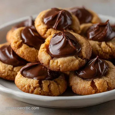 Peanut Butter Blossom Cookies: Chewy Centers Crispy Edges Recipe Card