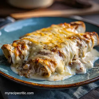 White Chicken Enchiladas in 35 Minutes Recipe Card