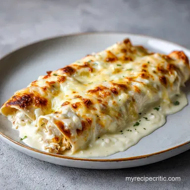 White Chicken Enchiladas in 35 Minutes