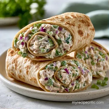 Chicken Salad Pinwheels for 24 Pieces Recipe Card