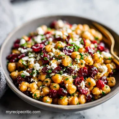 Chickpea Cranberry Salad: Ready in 15 Minutes