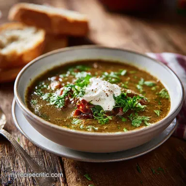 Chile Relleno Soup with Ground Beef in 50 Minutes Recipe Card