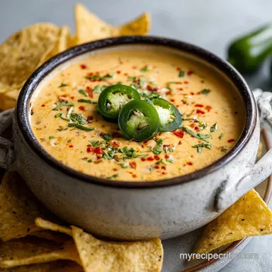 Chili's Queso Dip Ready in 15 Minutes | Creamy Copycat Recipe Recipe Card