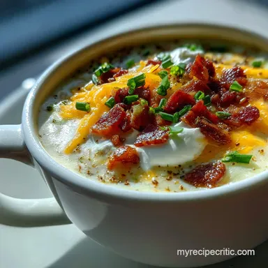 Chilis Loaded Baked Potato Soup: Crock Pot Recipe Recipe Card