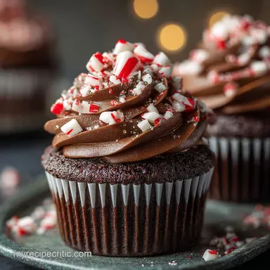 Chocolate Peppermint Cupcakes: Decadent Winter Warmer Recipe Recipe Card