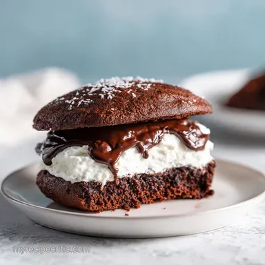 Chocolate Whoopie Pie Cake: 50 Minute Layered Dessert Recipe Card