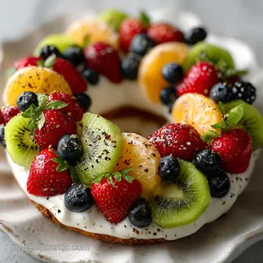 Christmas Fruit Wreath: Party-Ready in 15 Minutes Recipe Card