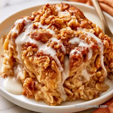 Cinnamon Roll Dream Oats for 4 Servings