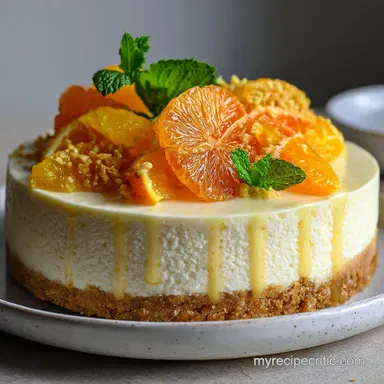 Citrus Cheesecake No Bake: Velvety Smooth & Zesty Recipe Card