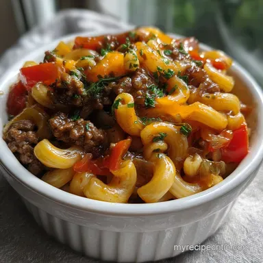 American Chop Suey Recipe: Hearty, 30-Minute Comfort Food Recipe Card
