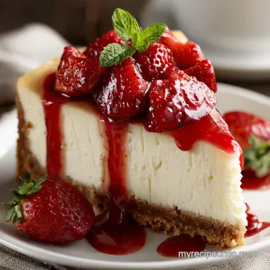 Strawberry Cheesecake Rich Creamy New York Style Recipe