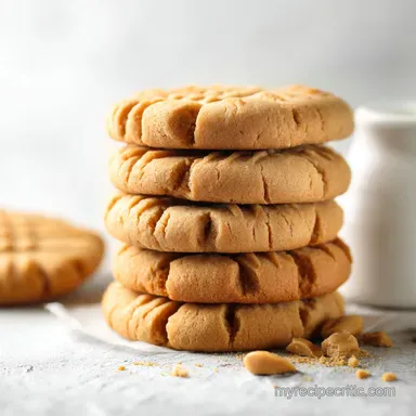 Peanut Butter Cookies: Chef Julians Classic Chewy Crisscross Recipe Recipe Card