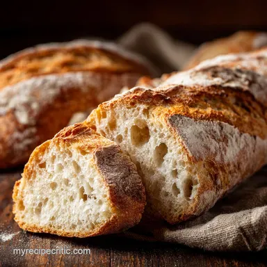 Artisan Baguette Recipe How to Bake Crusty French Bread at Home Recipe Card