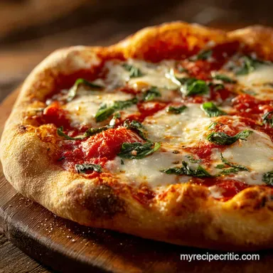 Margherita Pizza Authentic Neapolitan Recipe for Simple Perfection at Home Recipe Card