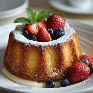 Classic Pound Cake Recipe with Cream Cheese Recipe Card