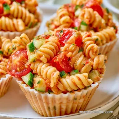 Cold Pasta Salad Cups in 30 Minutes Recipe Card