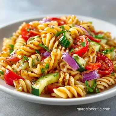 Cold Pasta Salad Recipe for 10 Servings