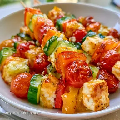 Cold Vegetable Skewers in 45 Minutes Recipe Card