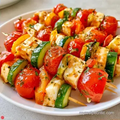 Cold Vegetable Skewers in 45 Minutes