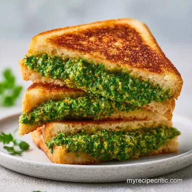 Coriander Chutney Sandwich in 17 Minutes