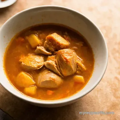 Easy Chicken Thigh Soup Recipe Comfort in a Bowl Recipe Card