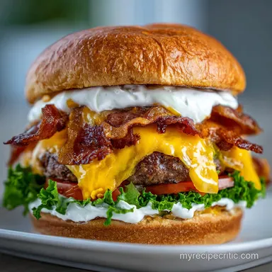 Crack Burger Your New Go To Burger Recipe with Bacon Recipe Card