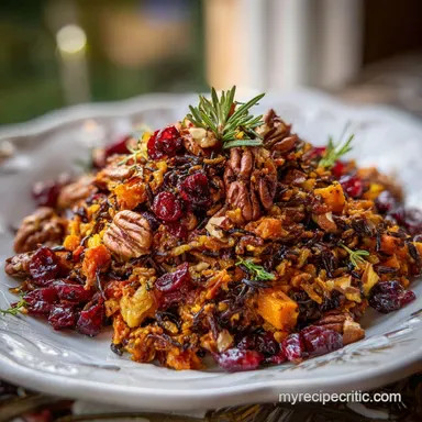 Roasted Cranberry Pecan Sweet Potato Wild Rice Pilaf (70 Minutes)