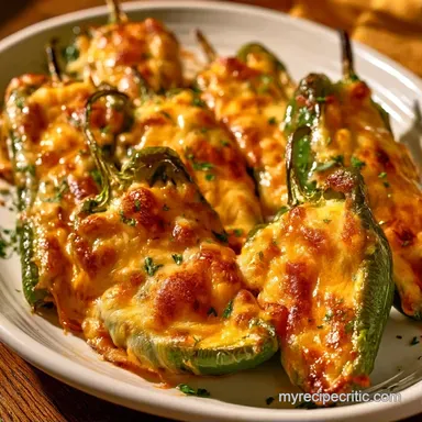 Cream Cheese Anaheim Peppers: Baked Recipe Card