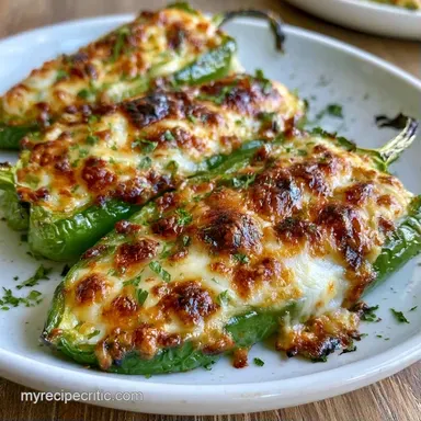 Stuffed Anaheim Peppers in 35 Minutes Recipe Card
