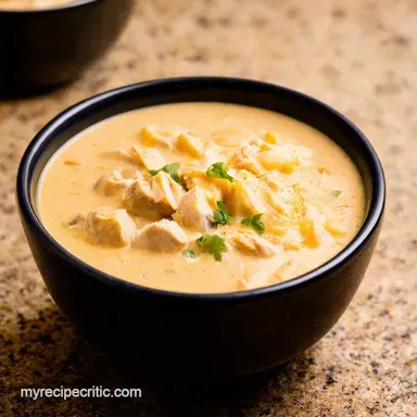 Creamy Chicken Chowder Comfort Food in a Bowl Recipe Card
