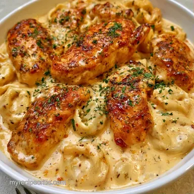 Creamy Chicken Tortellini: One-Pot Recipe Card