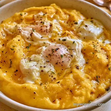 Polenta Poached Eggs in 30 Minutes