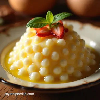 Simple Tapioca Pearl Pudding Nans Secret Chefs Twist Recipe Card