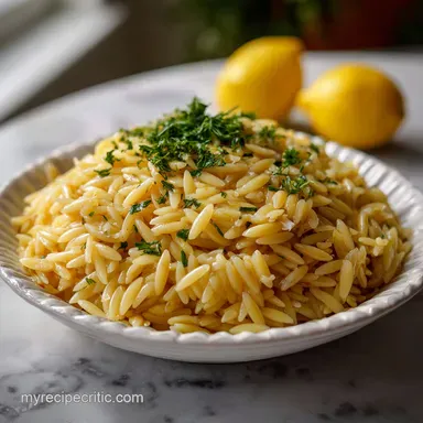 Lemon Orzo: Creamy Italian Pasta Ready in 25 Minutes Recipe Card