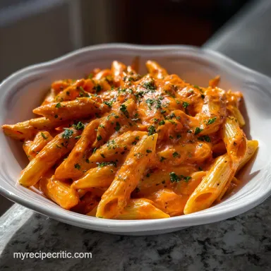 Penne Pasta: The Ultimate Creamy Penne alla Vodka Recipe Recipe Card