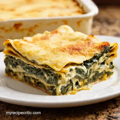 Creamy Spinach Ricotta Lasagna My Italian Comfort Secret Recipe Card