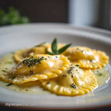 Tuscan Ravioli in 15 Minutes | Velvety Sauce