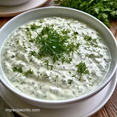 Creamy Veggie Dip in 5 Minutes Recipe Card