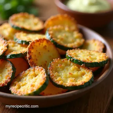 Crispy Parmesan Zucchini Chips My GoTo Snack Recipe Card