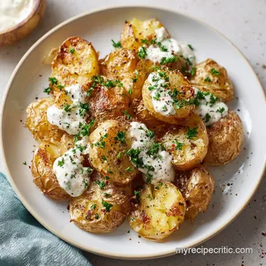Smashed Potato Salad for 4 Servings: Crispy and Roasted