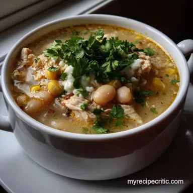 Crock Pot White Chicken Chili: Velvety Texture Recipe Card