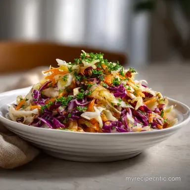 Cabbage Red Cabbage: Guaranteed Lasting Crunch Slaw Recipe Card
