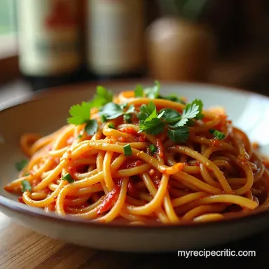 Fiery Dan Dan Noodles My Sichuan Asian Noodles Secret Recipe Card