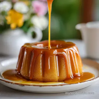 Decadent Caramel Cake: For 12 Servings Recipe Card
