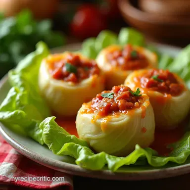 Deconstructed Cabbage Rolls Delicious Uses for Cabbage Leaves Recipe Card