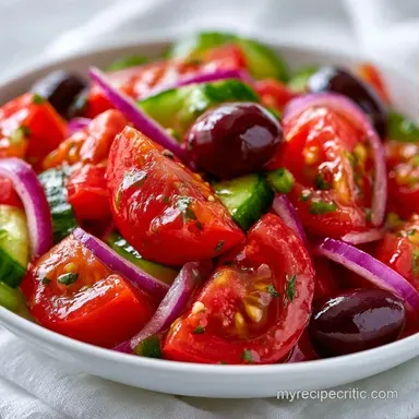 Dried Oregano Tomato Salad in 10 Minutes Recipe Card